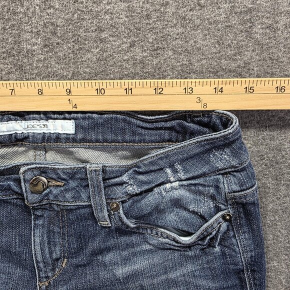 Joe's Jeans Chelsea Skinny Jeans Womens 28 Blue Distressed Faded Denim Stretch - Picture 7 of 10